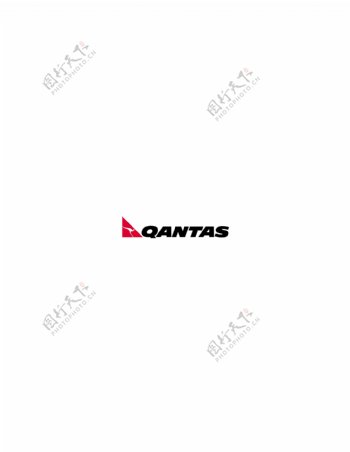 Qantas1logo设计欣赏Qantas1民航业LOGO下载标志设计欣赏