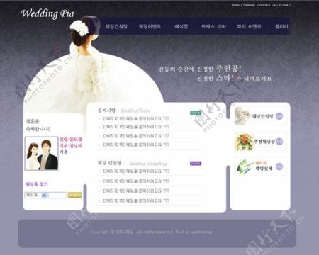 国外婚纱影楼网页设计