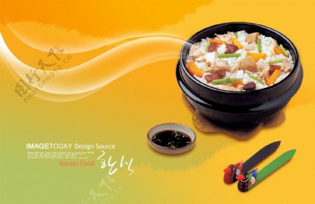 HanMaker韩国设计素材库美食粥美味碗料理韩国料理