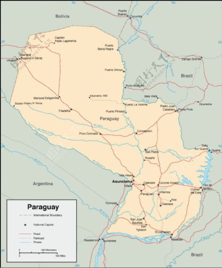 巴拉圭地图