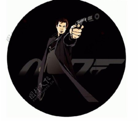 007超酷电影人物矢量素材