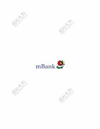 mBanklogo设计欣赏mBank信贷机构LOGO下载标志设计欣赏