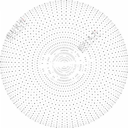 黑点组成的圆形证书纹理图案