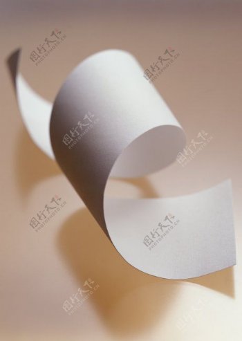 纸张素材一张长条形白纸