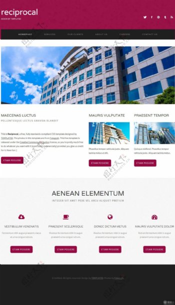 企业地产网页设计
