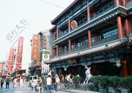 北京上海香港红旗旅游胜地建筑物街道