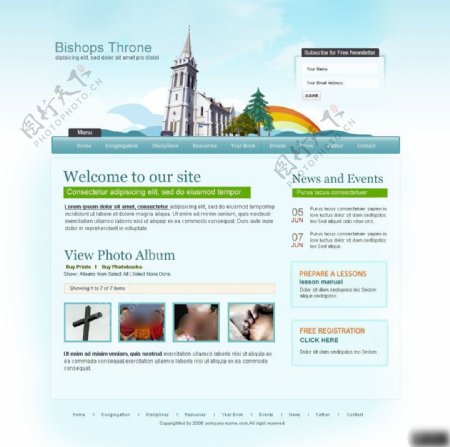 旅游业网页设计