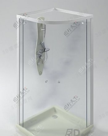 3D淋浴房模型