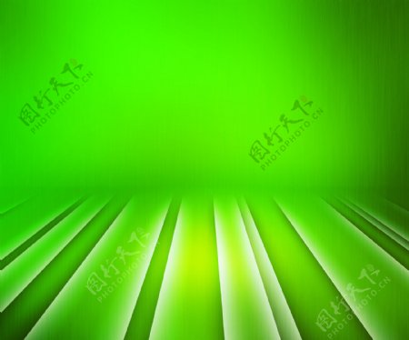 发光的绿色条纹的舞台背景