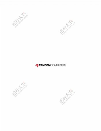 TandemComputerslogo设计欣赏TandemComputers网络公司LOGO下载标志设计欣赏