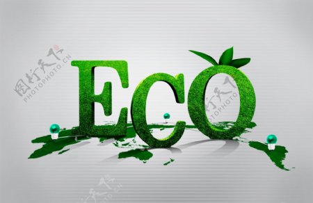绿色eco英文