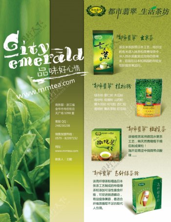 茶叶系列杂志广告图片