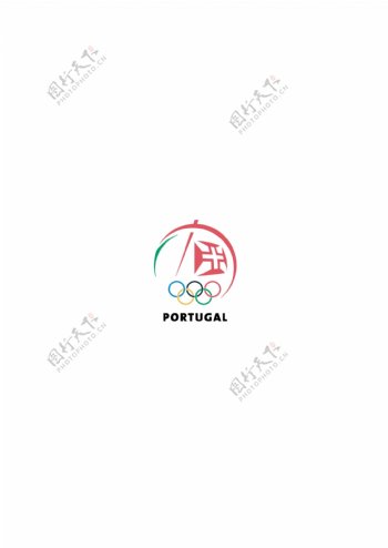 ComiteOlimpicodePortugallogo设计欣赏ComiteOlimpicodePortugal运动赛事标志下载标志设计欣赏