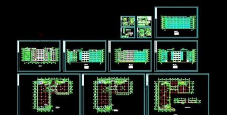 五层厂房住宅楼建筑施工设计图