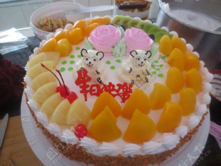生日蛋糕蛋糕水果