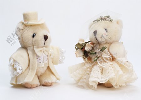 可爱的结婚熊图片