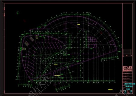 轴线定位建筑素材CAD素材