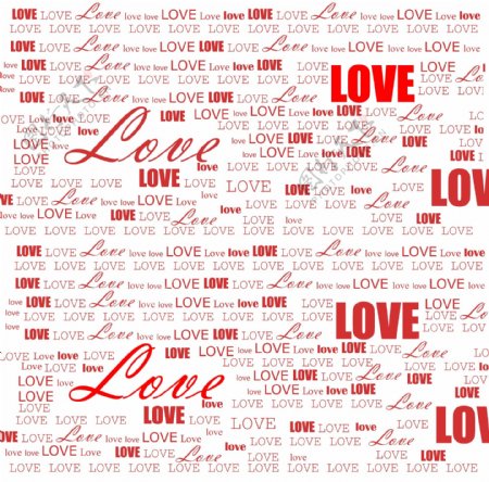 love字体矢量背景图片