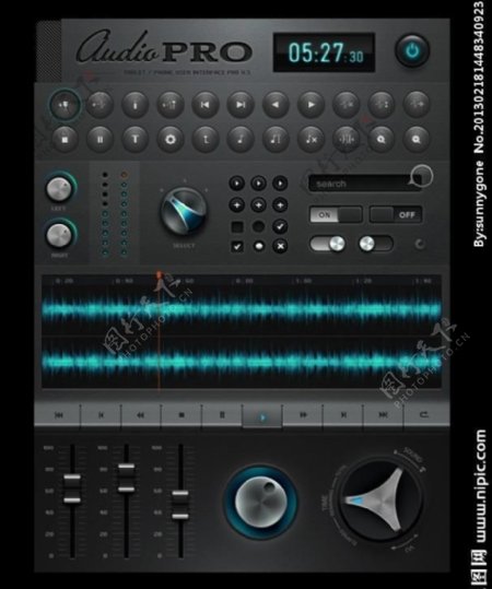 ipad音乐应用界面设计图片