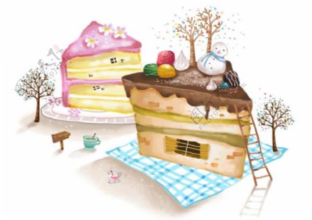 蛋糕房子