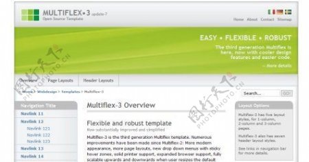 multiflex网站模板