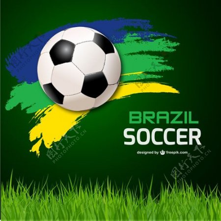 巴西足球世界杯的背景矢量01