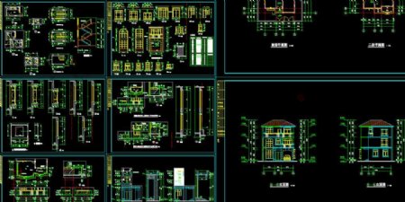 别墅全套建施图