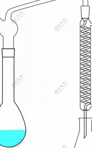 化学实验的矢量图形