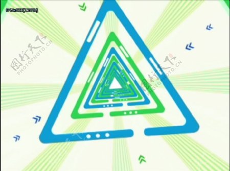 三角形变幻效果视频素材