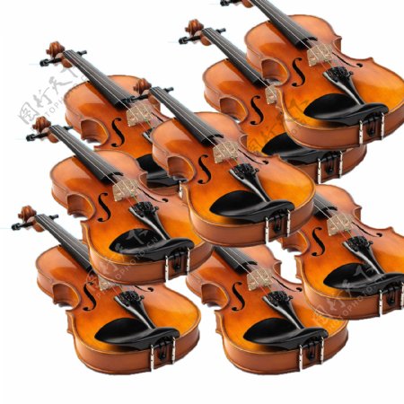 木质小提琴PSD素材