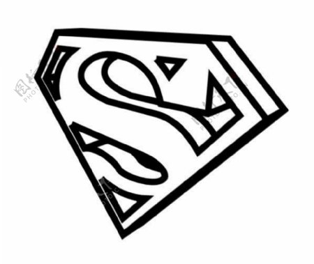 超人标示矢量素材