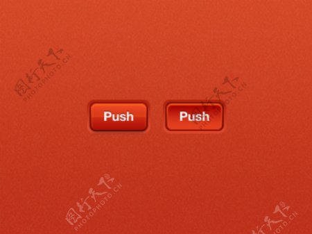 红色按钮控件UI