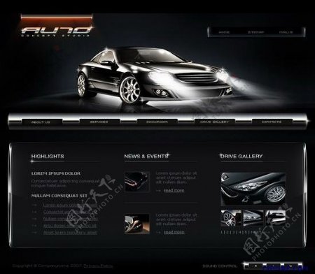 汽车网站模型