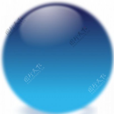 蓝色的球矢量图像