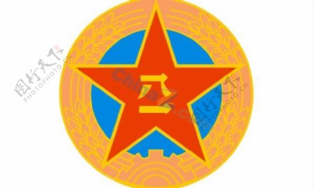 中国人民解放军军徽矢量素材