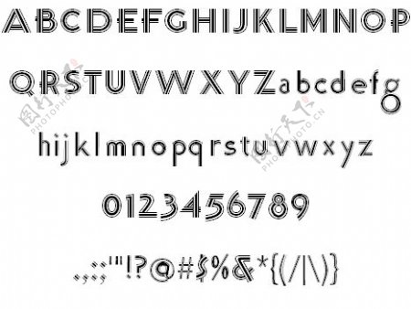 K22三线哥特字体