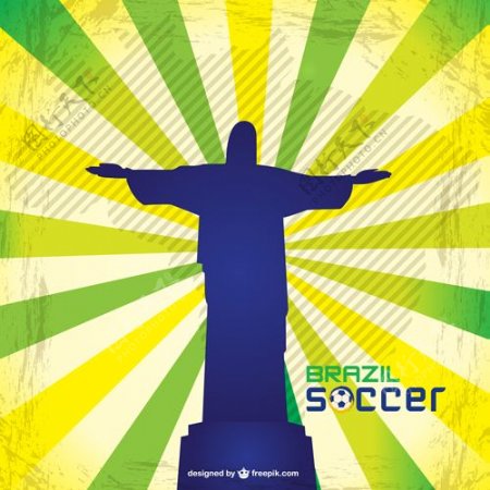 2014巴西世界足球赛事背景矢量04