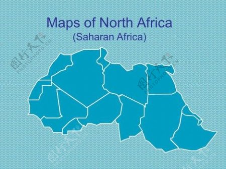 北非的PPT模板PPT的地图