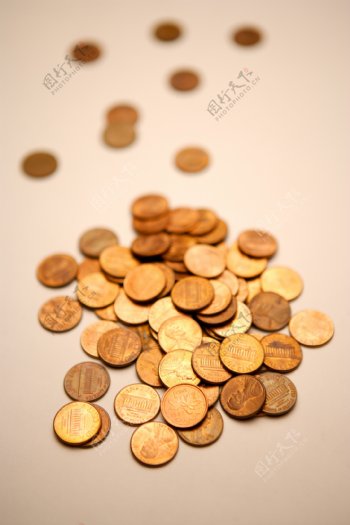 钱币硬币金融素材