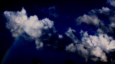 天空中翻腾的云朵视频素材