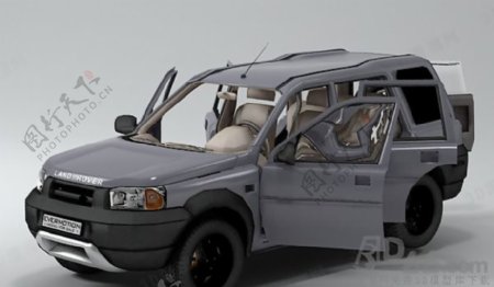 3D越野车模型