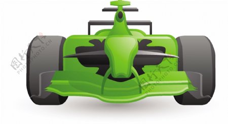 F1赛车绿Lite体育图标