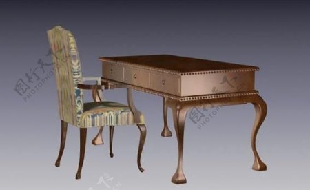 传统家具椅子3D模型A088