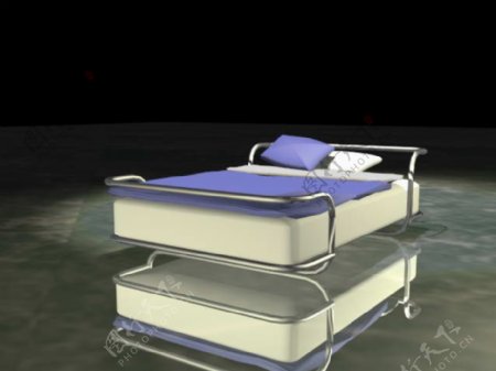 常见的床3d模型家具效果图68