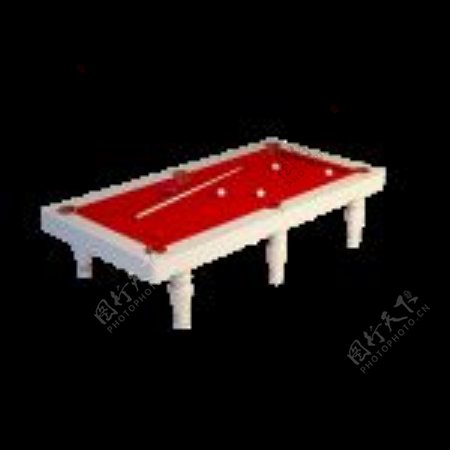 3D桌球台模型