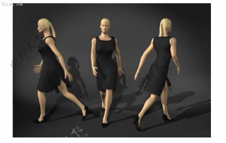 3D国外女人模型