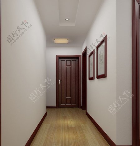 客厅走廊效果图图片