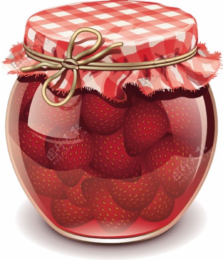 草莓罐子