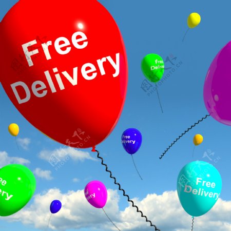 免费送货的气球没有收费或免费提供