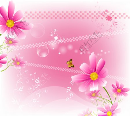 粉红小花